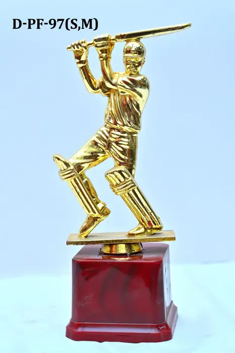 Cricket player trophy for championship awards